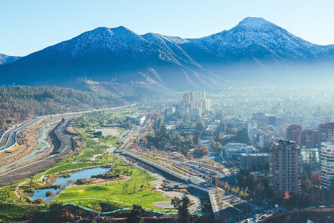 Santiago winter landscape