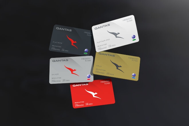 Qantas Frequent Flyer membership cards