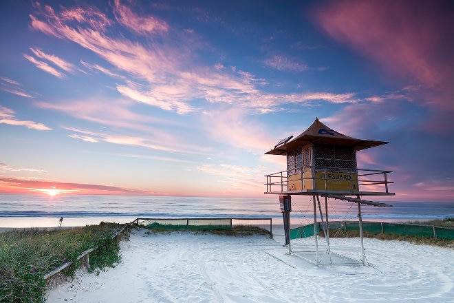 lifeguard hut on beach