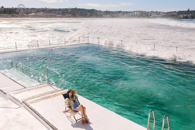 Charlee Fraser on Bondi Beach