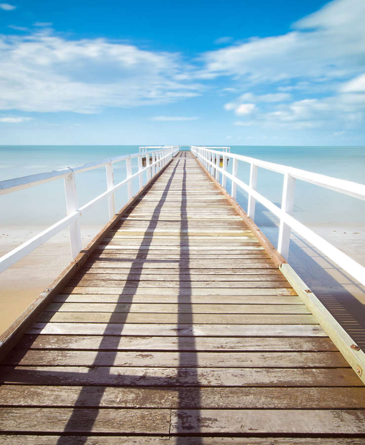 Jetty on beach