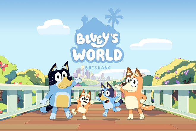 Illustration of Bluey's World