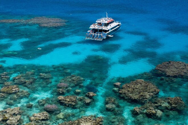 Boat cruise on Great Barrier Reef