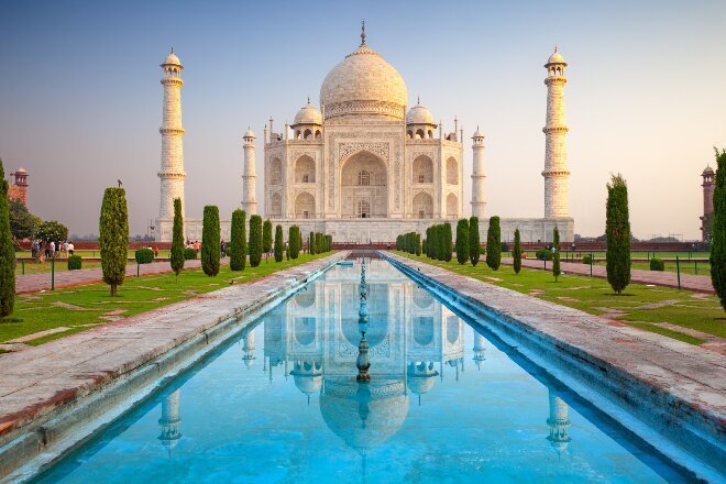 Taj Mahal monument in India