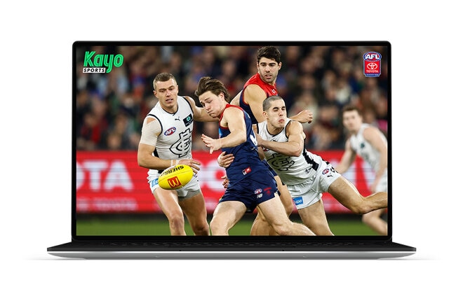 Kayo Sports NFL football on a tablet device screen