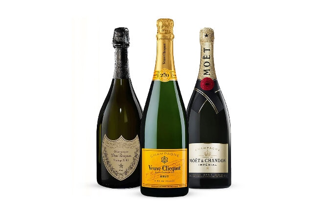 Selection of champagne and sparkling