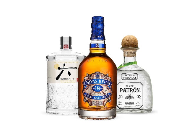 selection of spirits