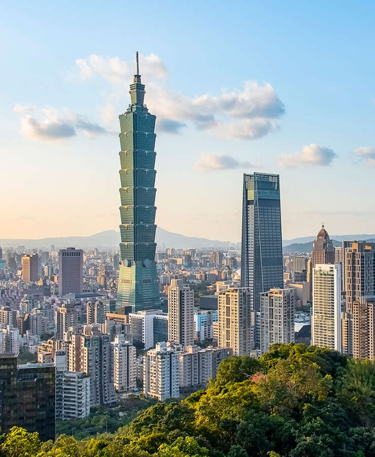 Taipei city skyline, Taiwan