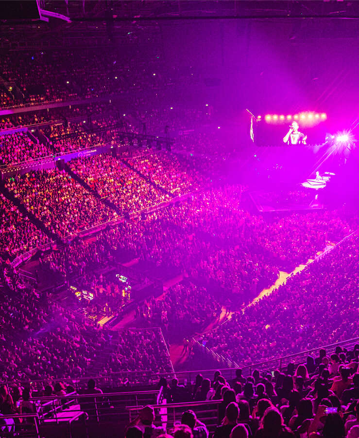 audience attending concert