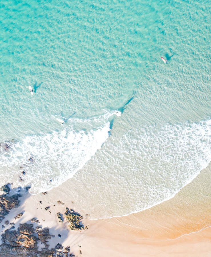 aerial view beach