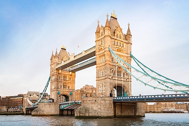 Tower Bridge on the River Thames 