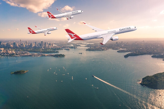 Qantas A350, A321 and A220