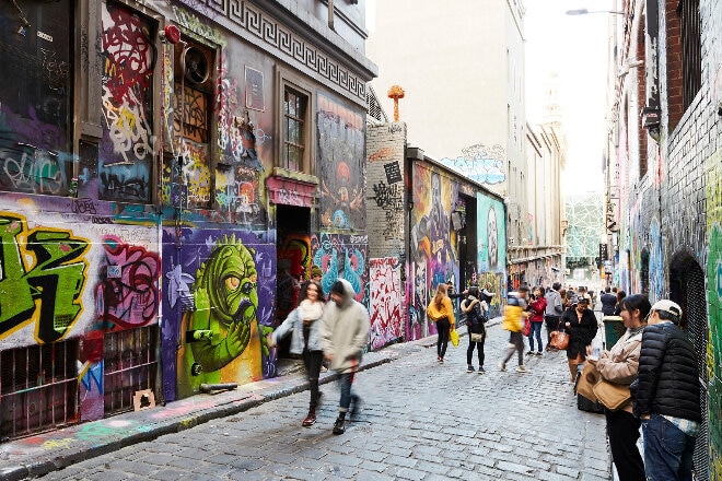 Melbourne Graffiti Laneway