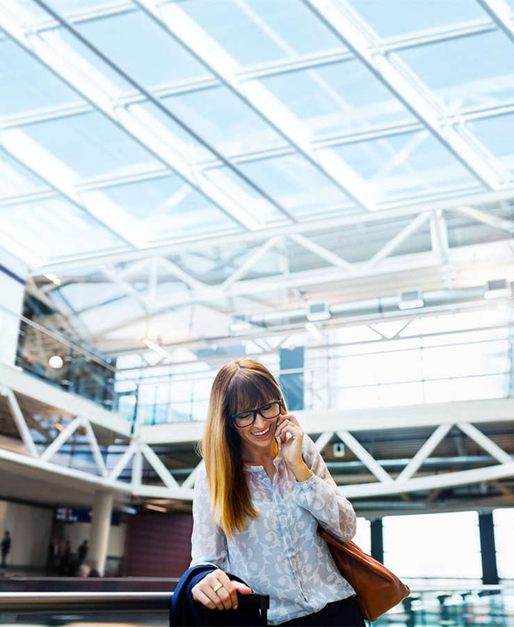 Lady talking on phone