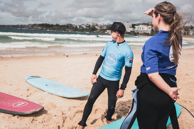 Johnny Hendrikus Surfing at Bondi Beach, Sydney Australia