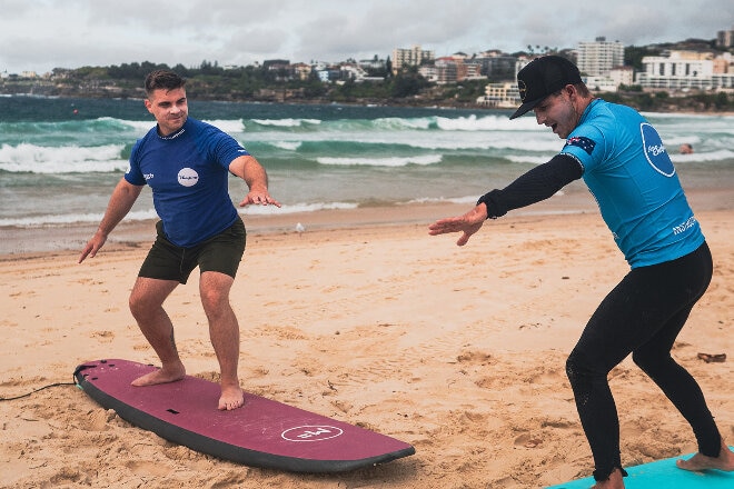 Johnny Hendrikus Surfing at Bondi Beach, Sydney Australia