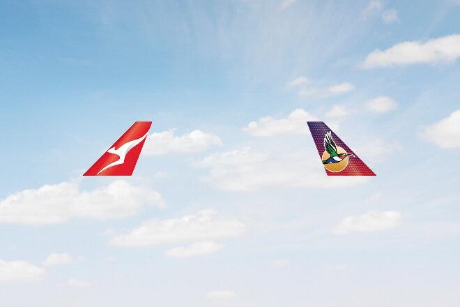 Airlink and Qantas tails