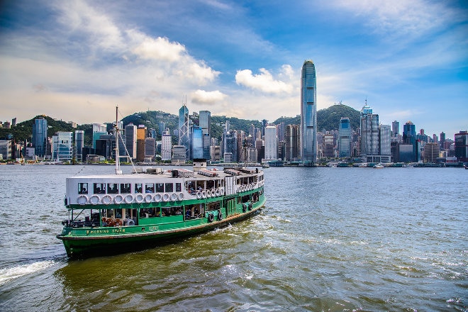 Star Ferry boat in Hong Kong 