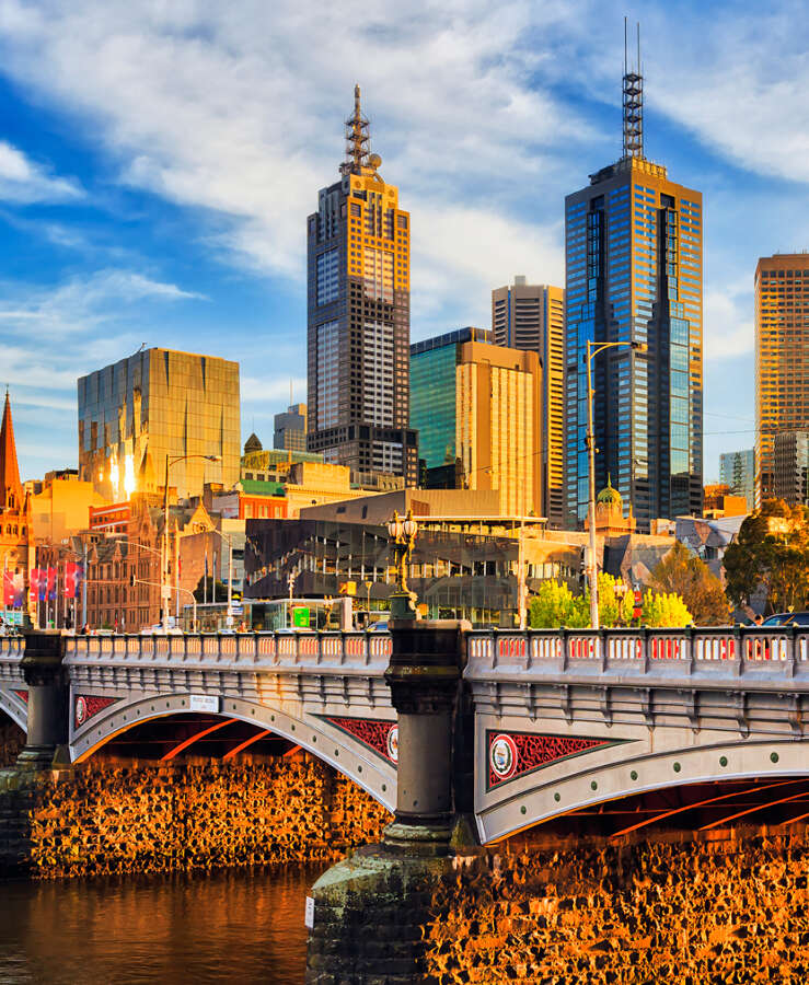 Yarra River and bridge, Melbourne