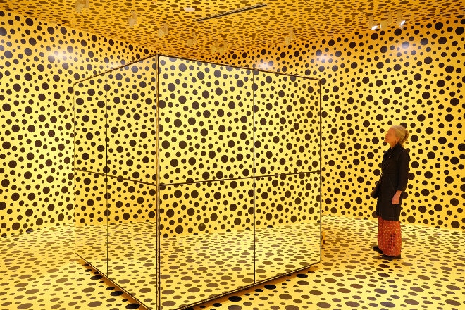 The world premiere exhibition, Yayoi Kusama. at the NGV