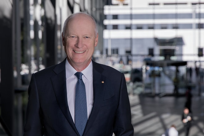 Chair Richard Goyder at Qantas HQ