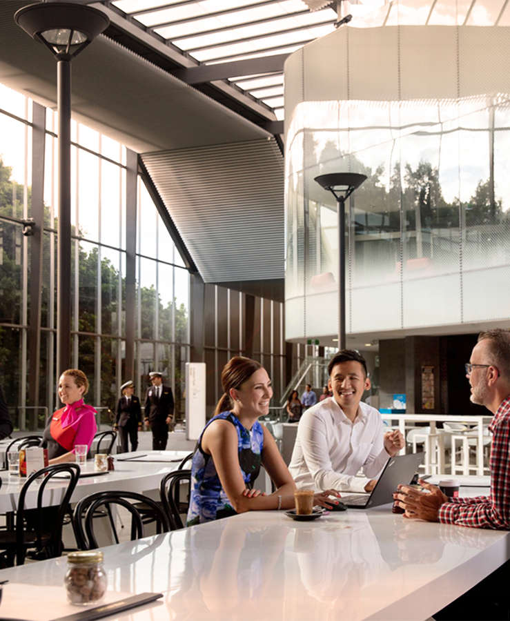 Qantas staff at Mascot head office