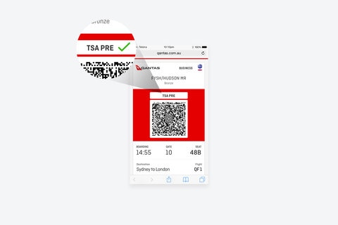 TSA Precheck example mobile app