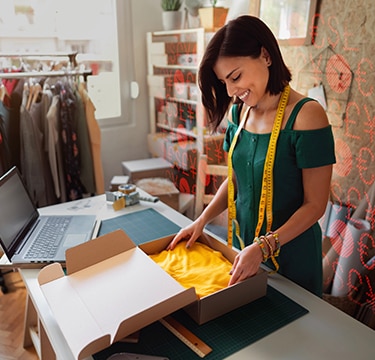 woman working at tailor's