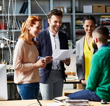 People standing in an office