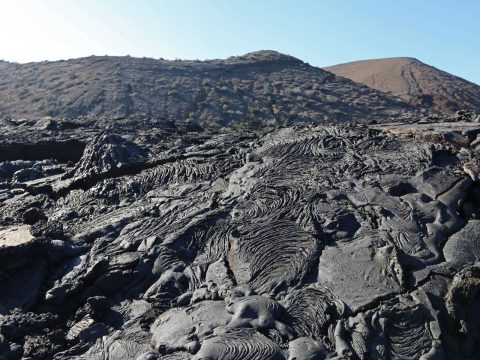 galapagos island volcanic landscape