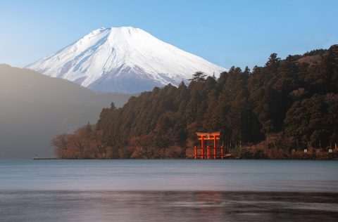 The torii gate of Miyajima, a stop on Scenic’s Japan & South Korea In Depth cruise