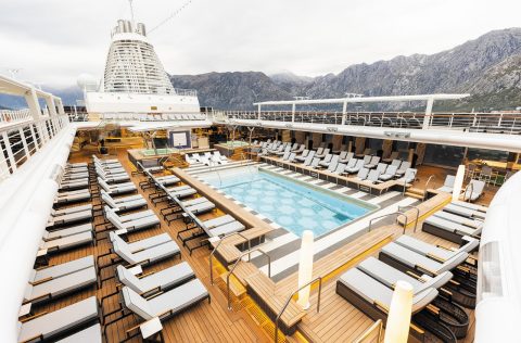 Pool deck on the Regent Seven Seas Grandeur