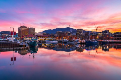 Hobart waterfront, Tasmania