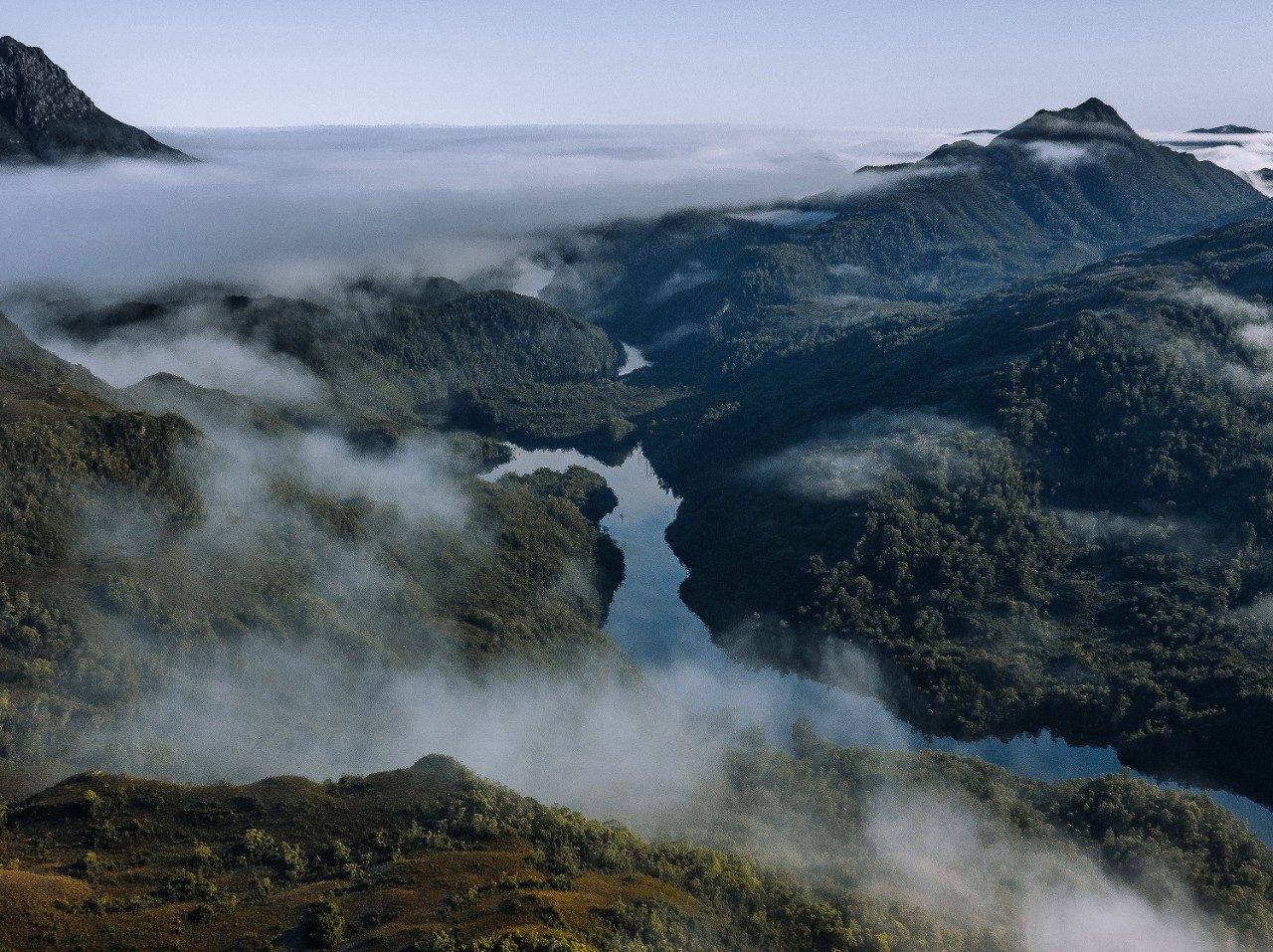 Mt Murchinson and Mt Farrell, Tasmania