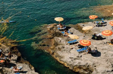 Cala Calletta in Ponza, Italy