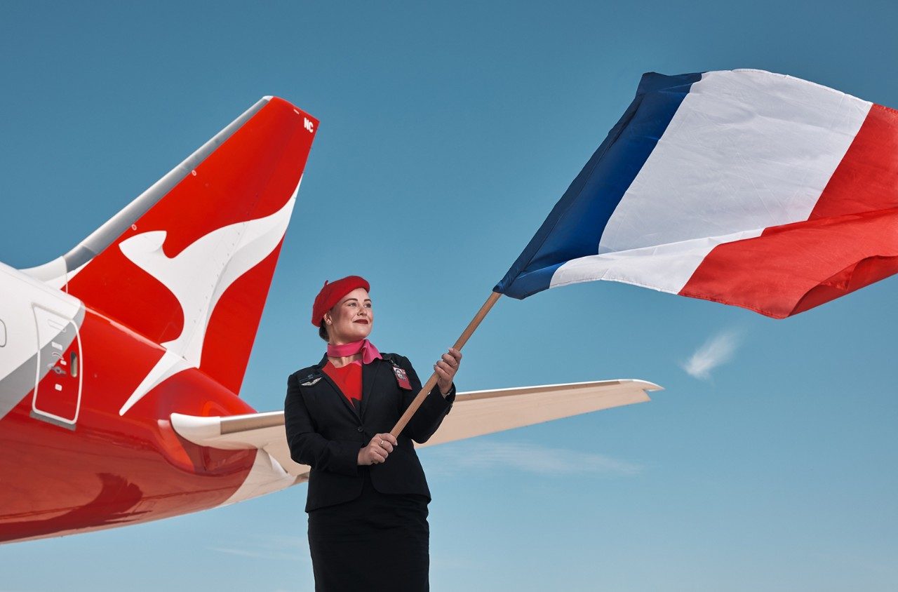 Qantas Perth-to-Paris route