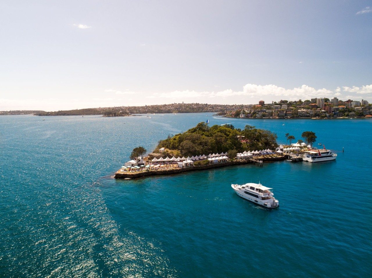 Wine Island aerial shot – Sydney Harbour