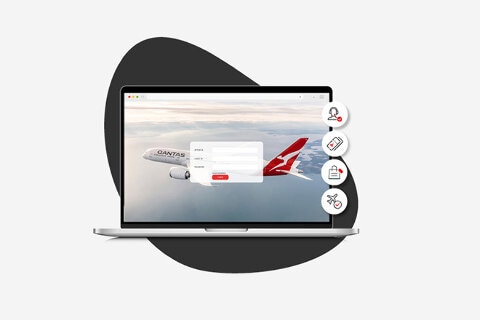 Image of the Qantas Distribution Platform portal