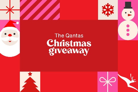 Qantas Christmas Giveaway Banner