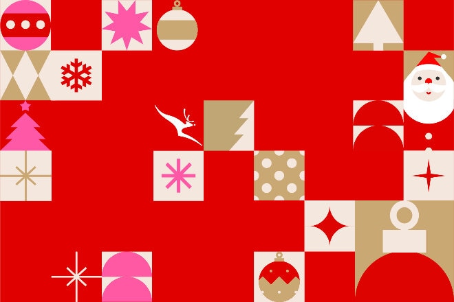 Qantas Christmas banner