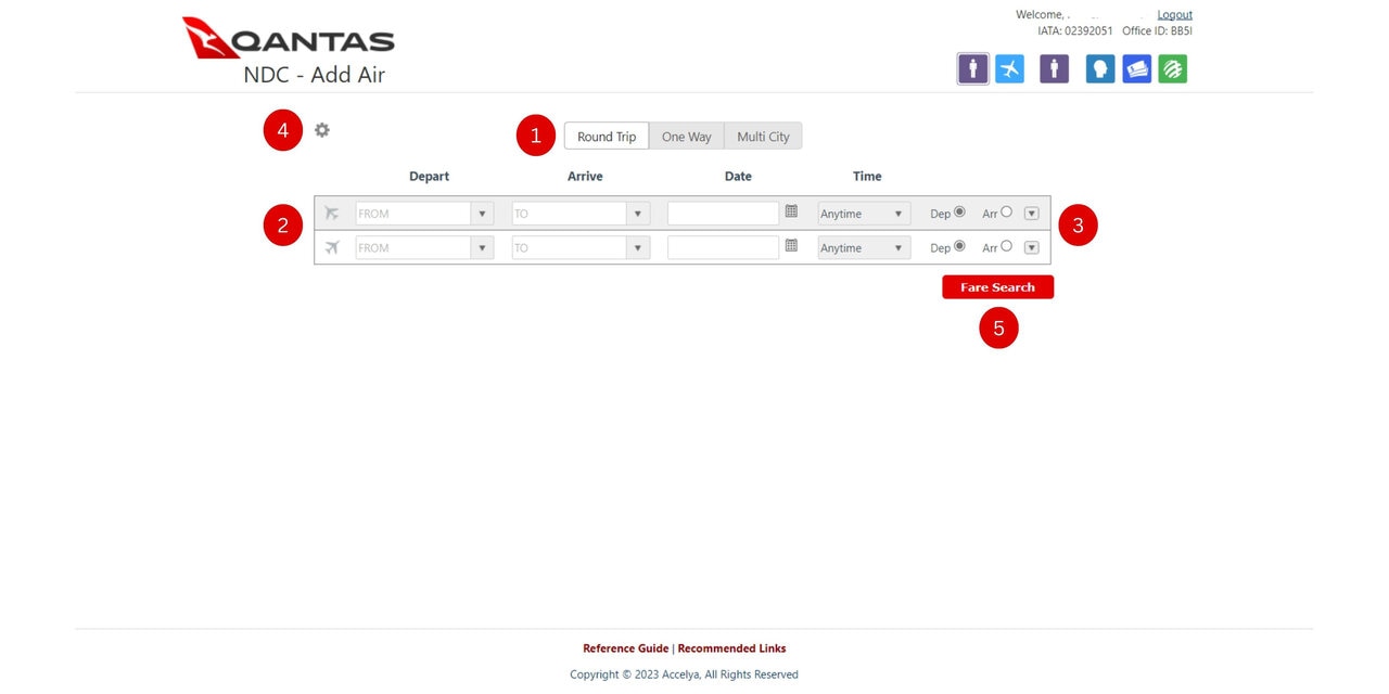 Fare search