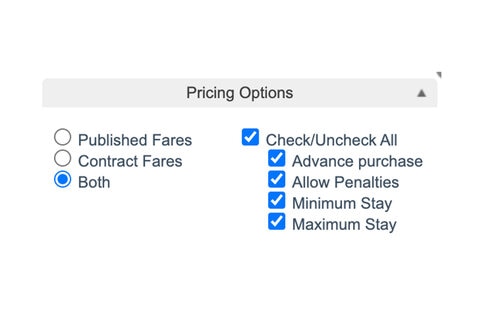 Pricing options