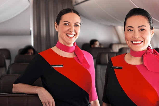 Qantas cabin crew