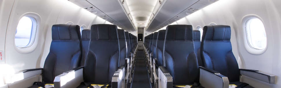 interior of q300 aircraft