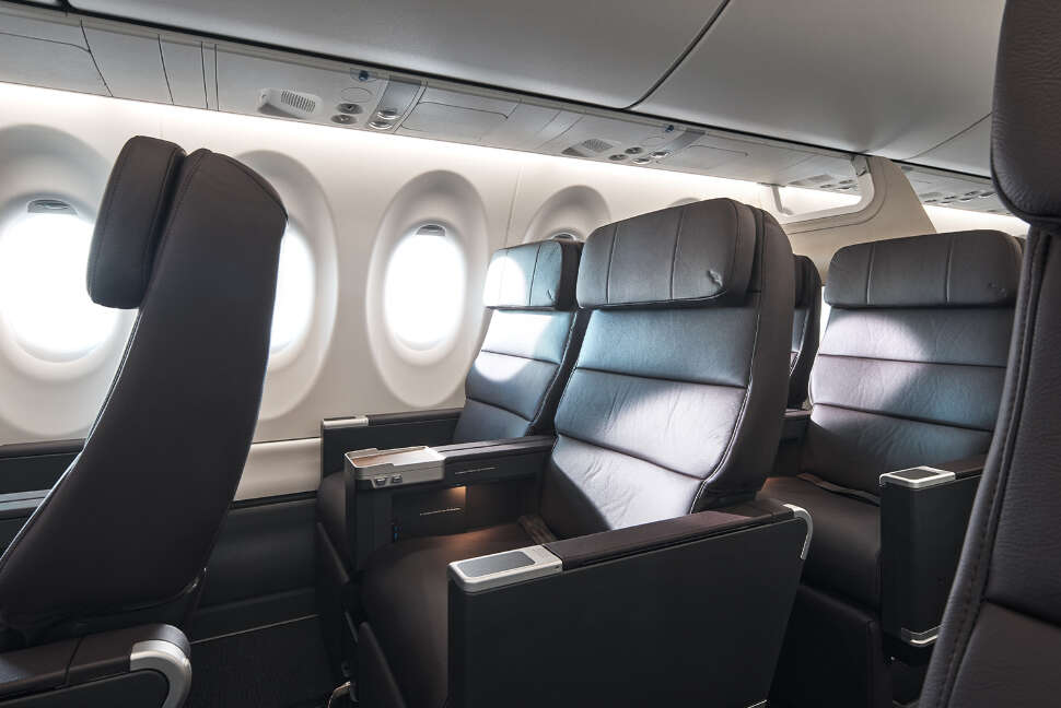 a220 business seat side view