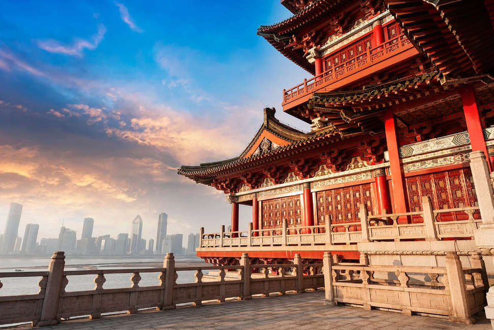 Beijing China Temple Skyline