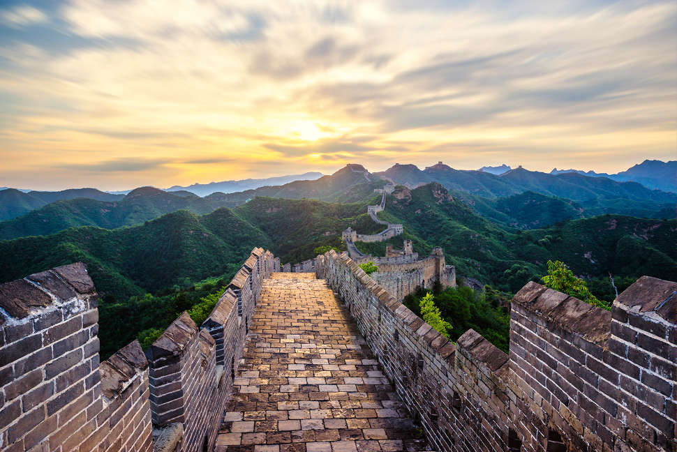 Beijing Great Wall China Sunrise